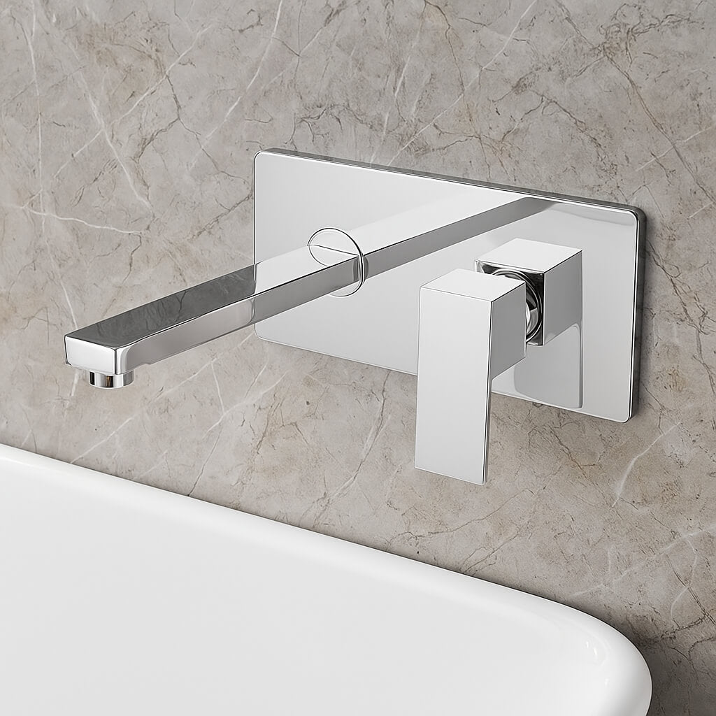 Robinet mural design rectangle  Le Mitigeur