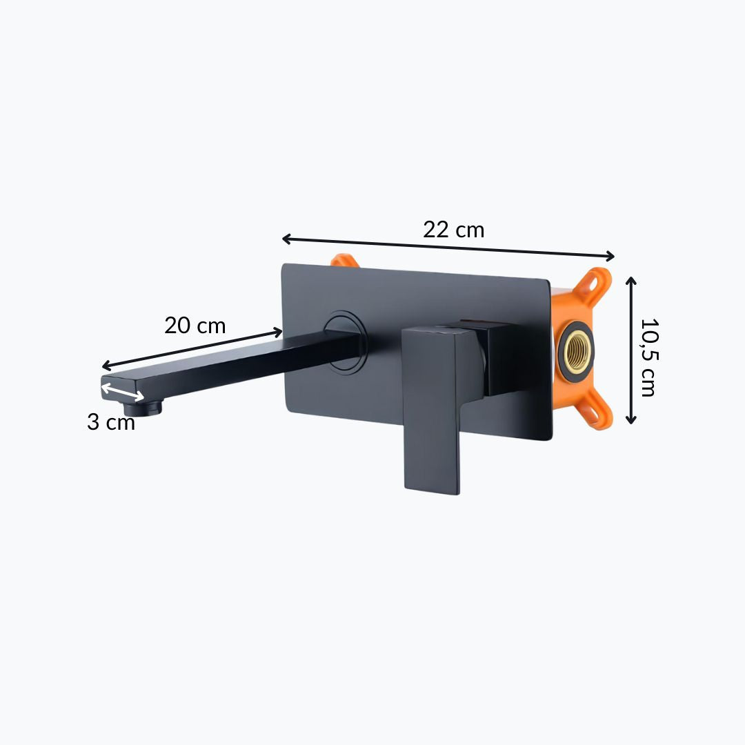 Robinet mural design rectangle  Le Mitigeur