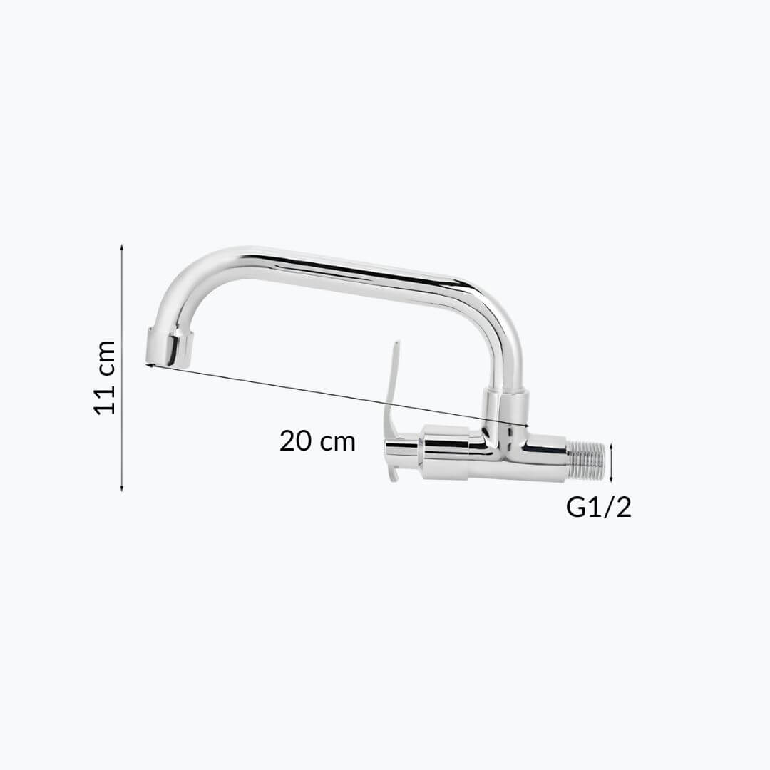 Robinet mural eau froide pour cuisine ou buanderie  Le Mitigeur