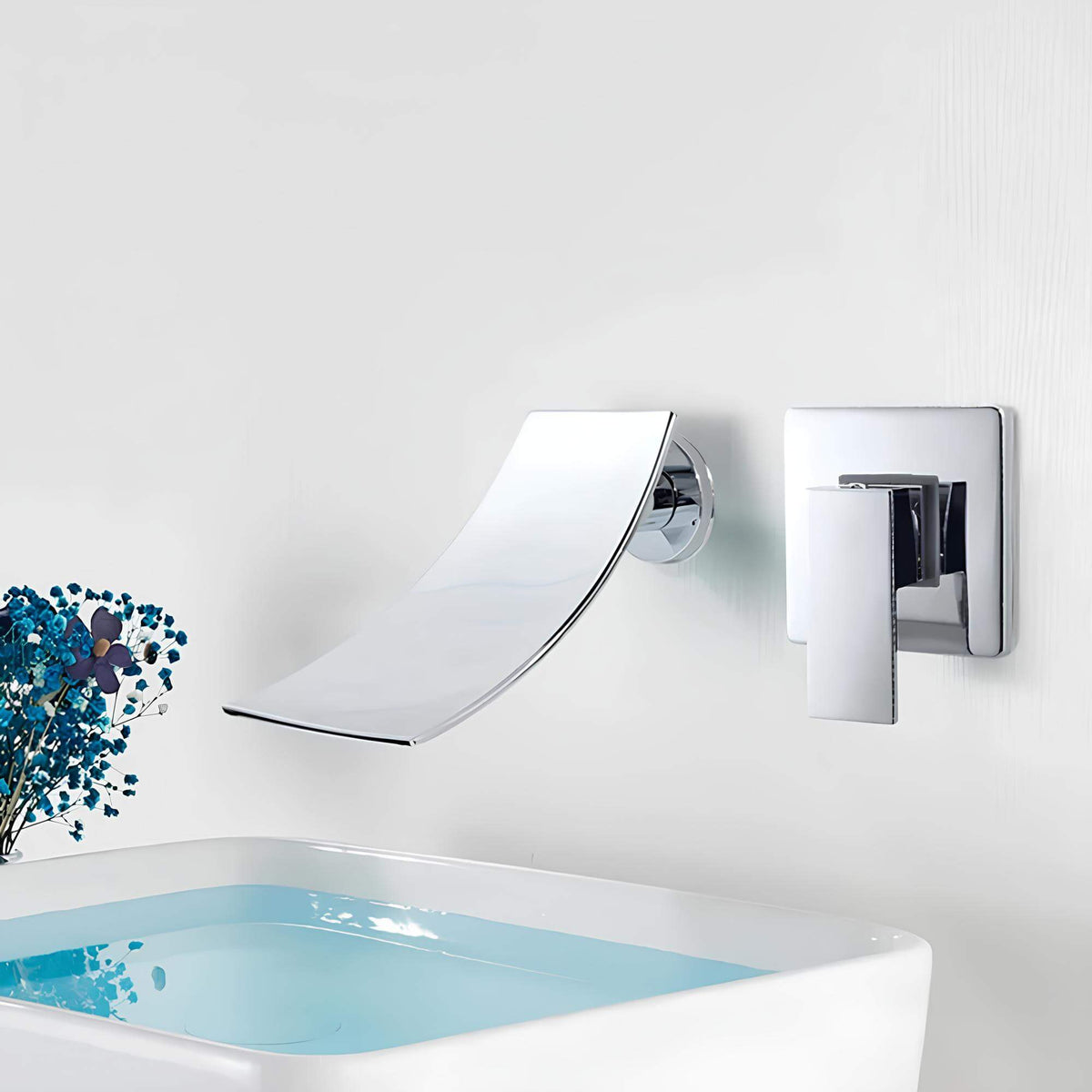 Robinet mural encastré à cascade  Le Mitigeur