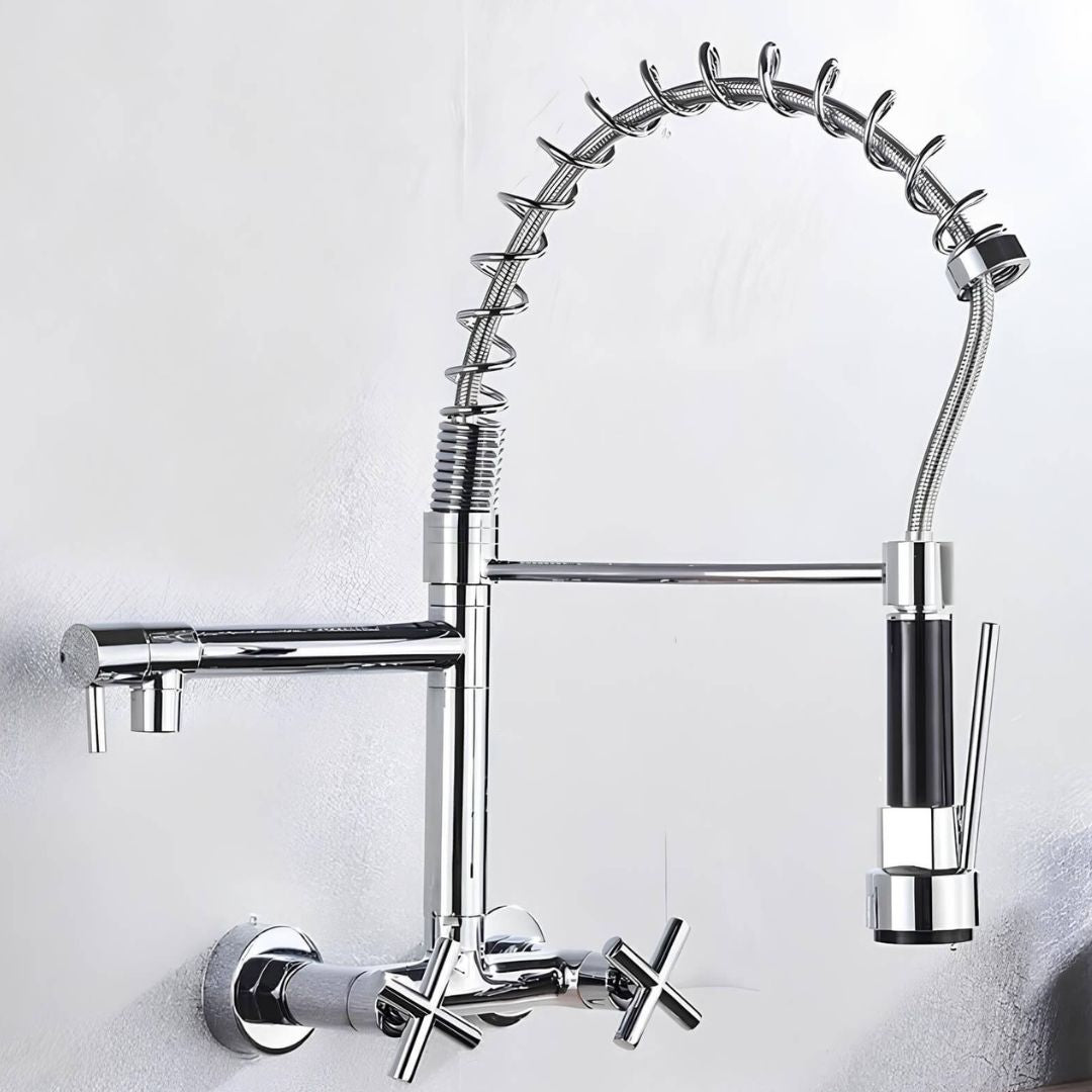 Robinet douchette mural - style industriel  Le Mitigeur