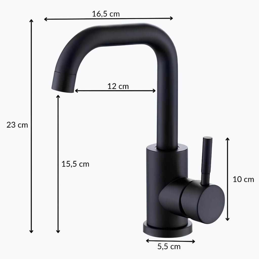 Robinet pour lavabo pivotant -360°  Le Mitigeur