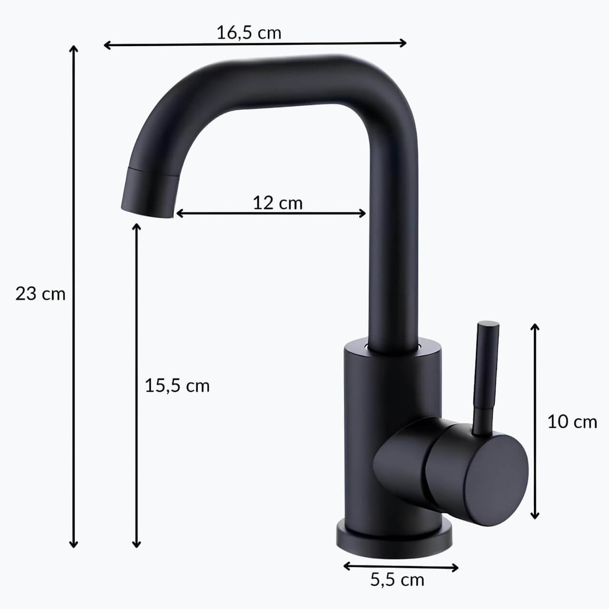 Robinet pour lavabo pivotant -360°  Le Mitigeur