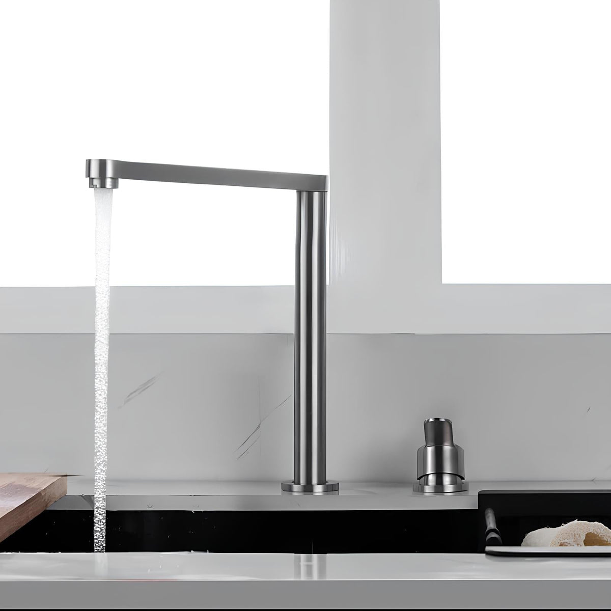 Robinet cuisine encastré en Inox  Le Mitigeur