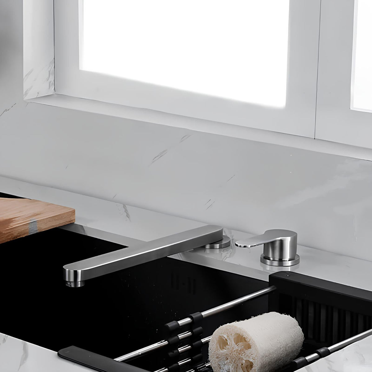 Robinet cuisine encastré en Inox  Le Mitigeur