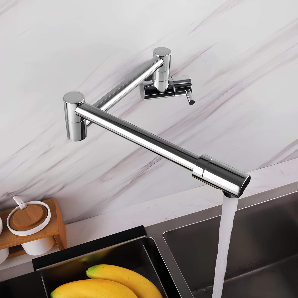 Robinet mural rabattable – eau froide seule  Le Mitigeur