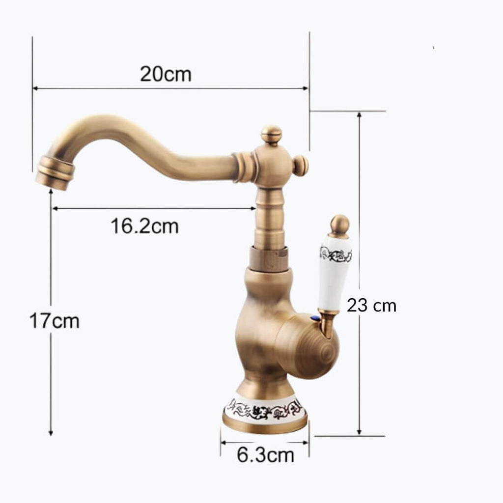 Robinet lavabo Style Rétro  Le Mitigeur