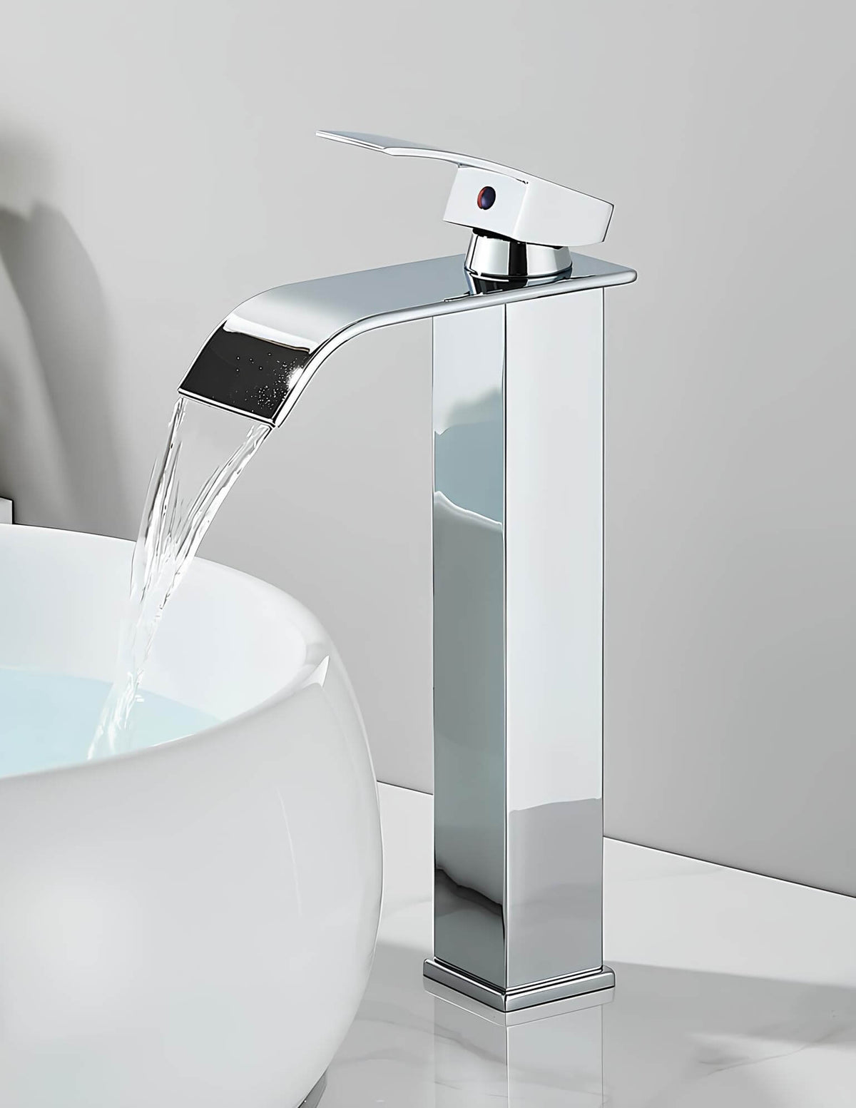 Robinet vasque - Bec cascade  Le Mitigeur
