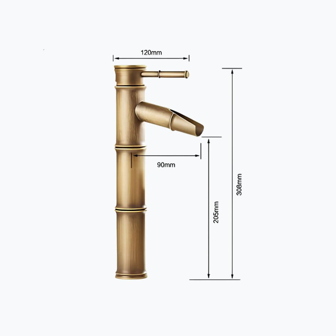 Robinet vasque style bambou - design classique  Le Mitigeur