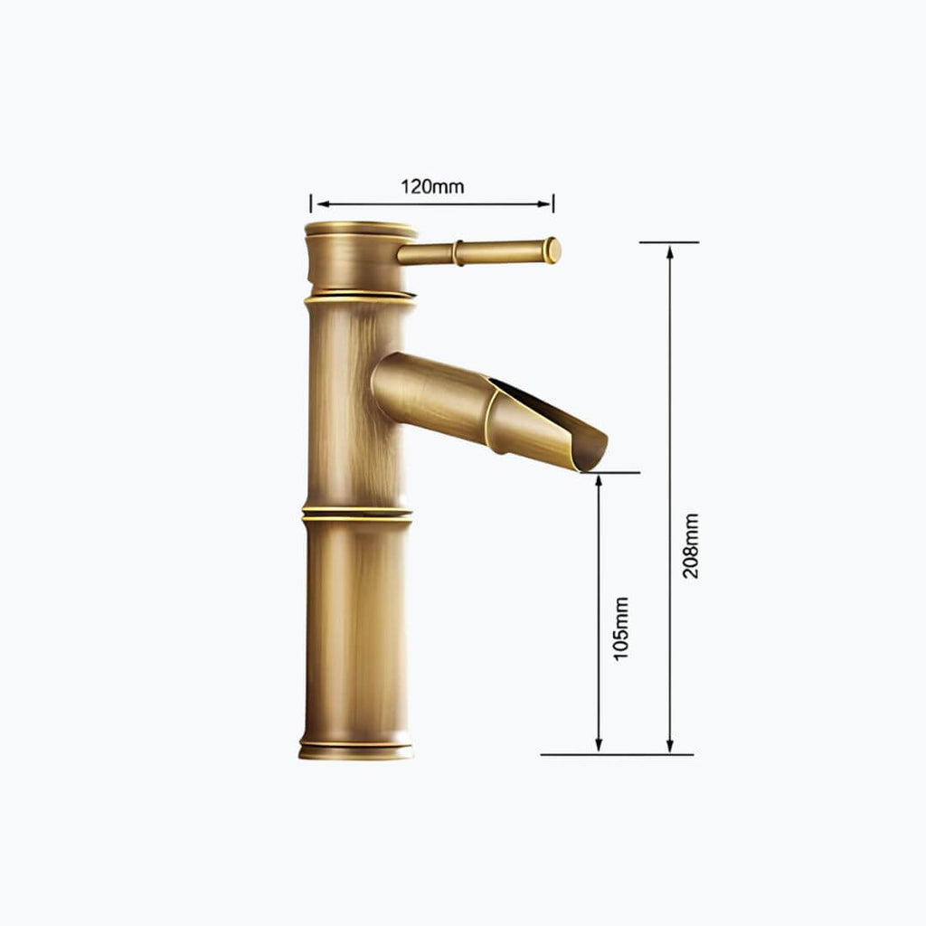 Robinet vasque style bambou - design classique  Le Mitigeur
