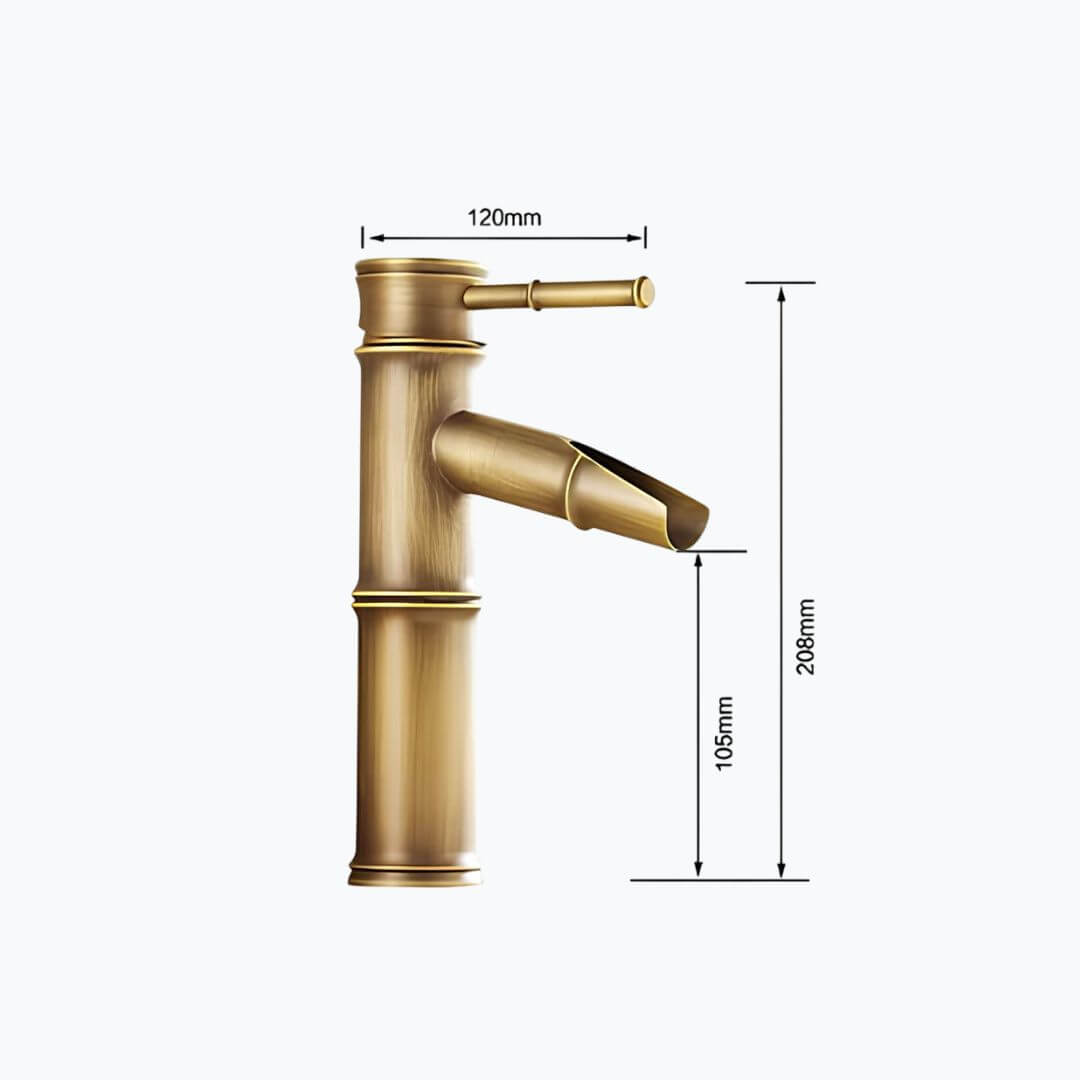 Robinet vasque style bambou - design classique  Le Mitigeur