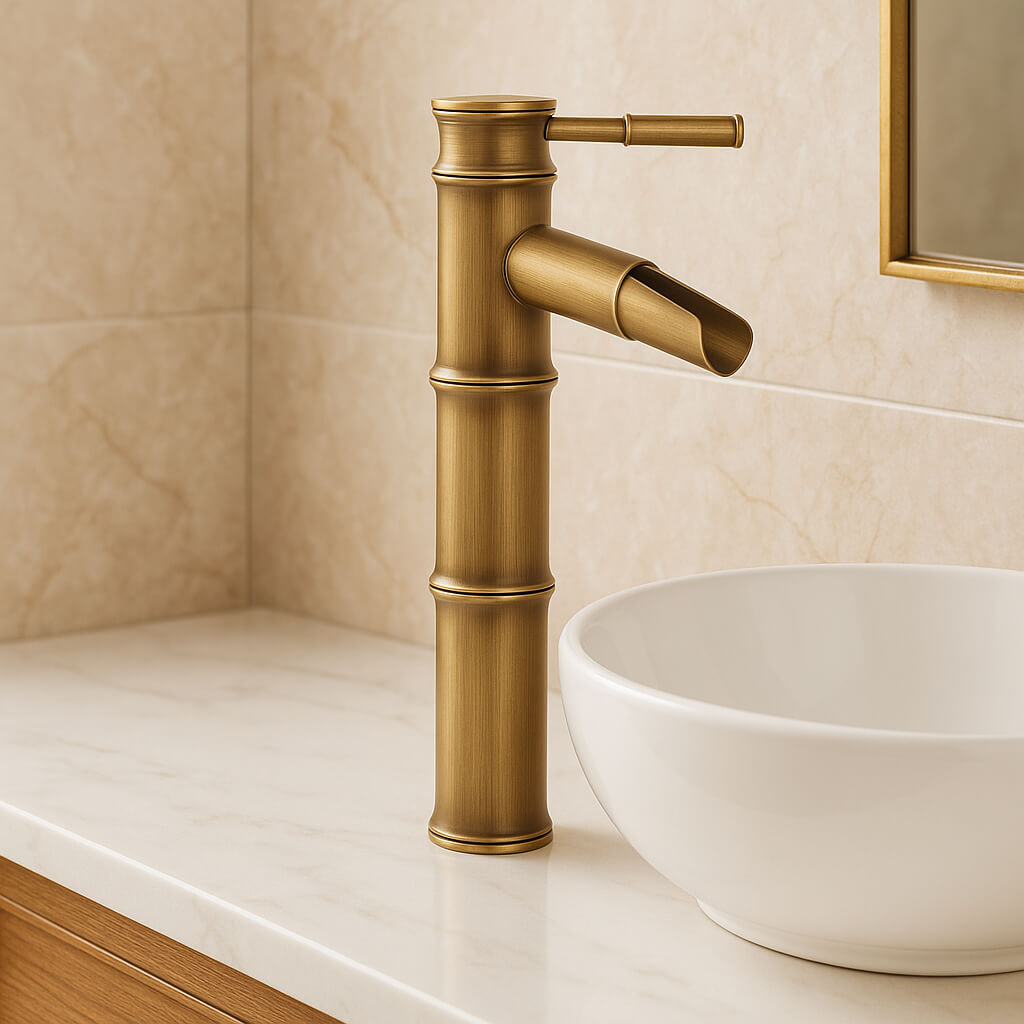 Robinet vasque style bambou - design classique  Le Mitigeur