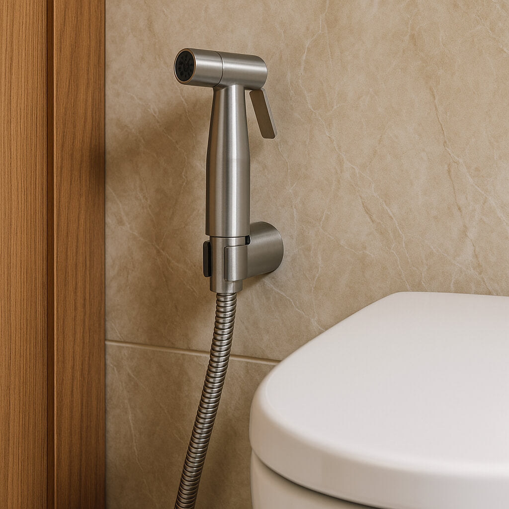 Douchette WC, finition gris